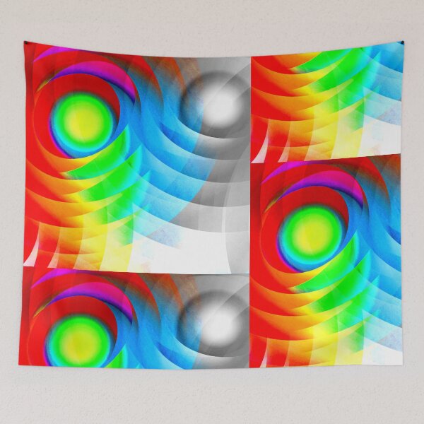 Item preview, Colored Wheels VI designed and sold by MAMA LXXVIII: Art by Marsailhe Milward.