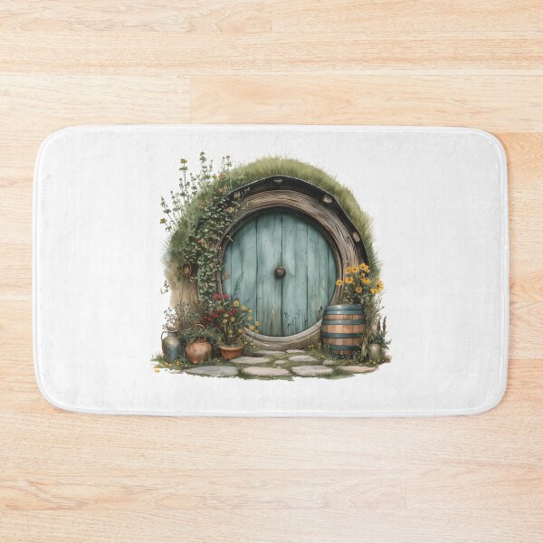 Item preview, Halfling Round Door in Watercolor - Fantasy designed and sold by Fenay Designs.