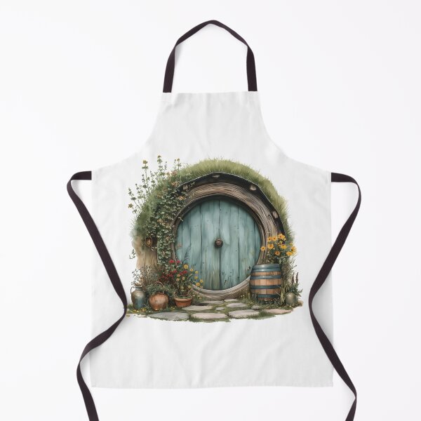 Item preview, Halfling Round Door in Watercolor - Fantasy designed and sold by Fenay Designs.
