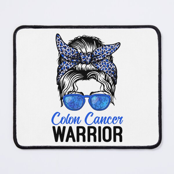Item preview, Colon Cancer Warrior Colorectal Awareness Messy Bun Women designed and sold by MobyStickers.