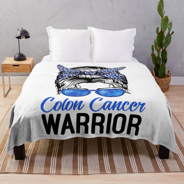 Item preview, Colon Cancer Warrior Colorectal Awareness Messy Bun Women designed and sold by MobyStickers.