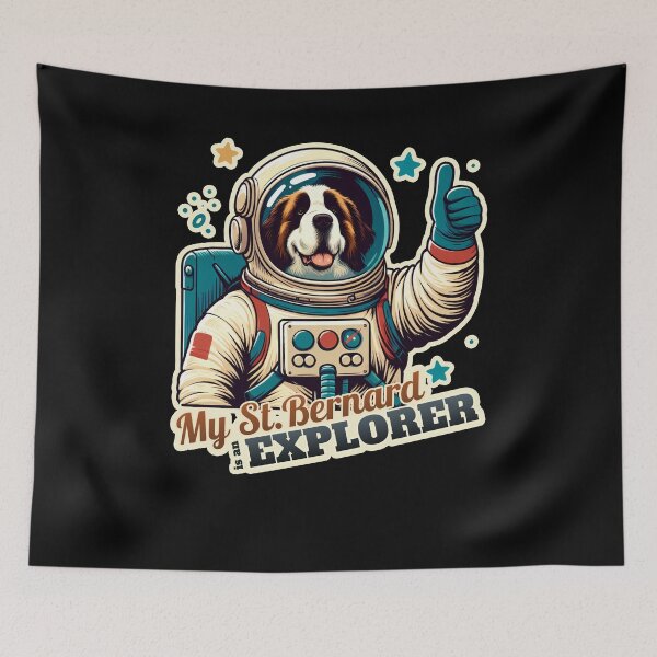 Item preview, Astronaut St. Bernard designed and sold by ThisDress.