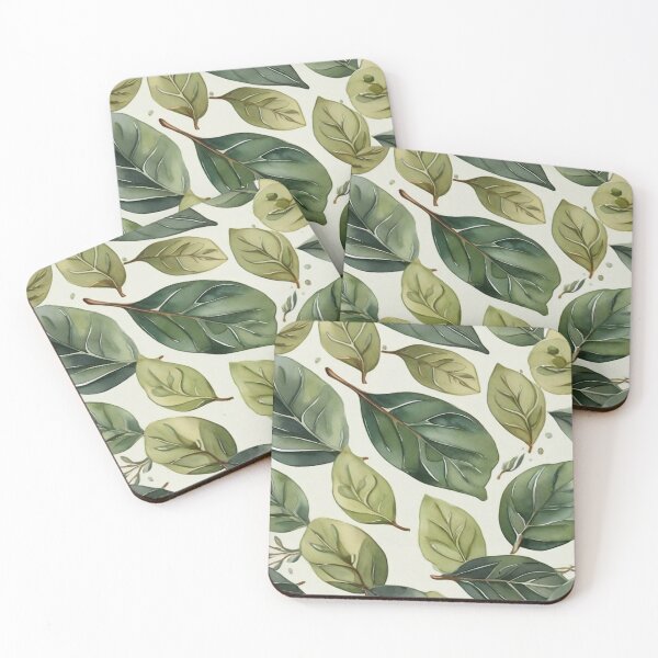 Item preview,  Leaf - Green Olive Leaves Pattern ; Nature Pattern designed and sold by PatternInArt.