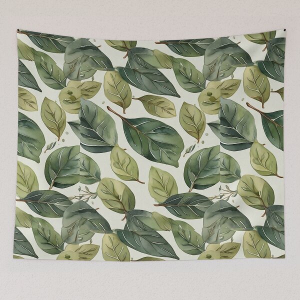 Item preview,  Leaf - Green Olive Leaves Pattern ; Nature Pattern designed and sold by PatternInArt.
