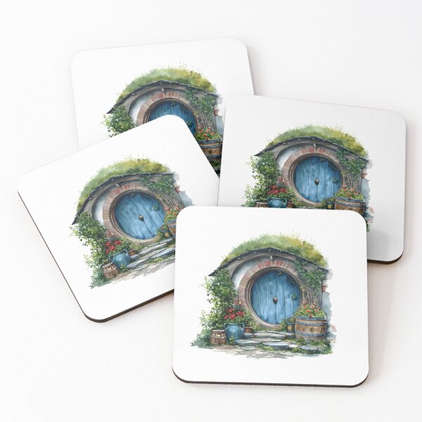 Item preview, Beautiful Halfling Home in Watercolor - Fantasy designed and sold by Fenay Designs.