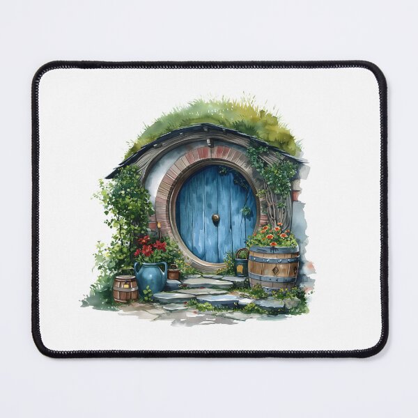 Item preview, Beautiful Halfling Home in Watercolor - Fantasy designed and sold by Fenay Designs.