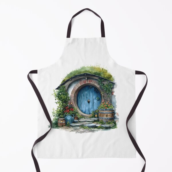 Item preview, Beautiful Halfling Home in Watercolor - Fantasy designed and sold by Fenay Designs.