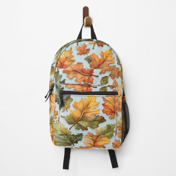 Item preview, Leaf - Green and Orange Oak Leaves Pattern ; Nature Pattern designed and sold by PatternInArt.
