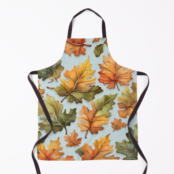 Item preview, Leaf - Green and Orange Oak Leaves Pattern ; Nature Pattern designed and sold by PatternInArt.