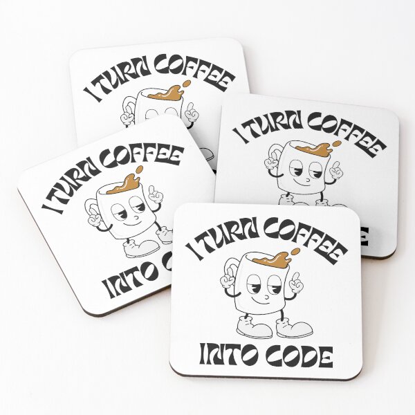 Item preview, I Turn Coffee Into Code designed and sold by ashleytshirts.