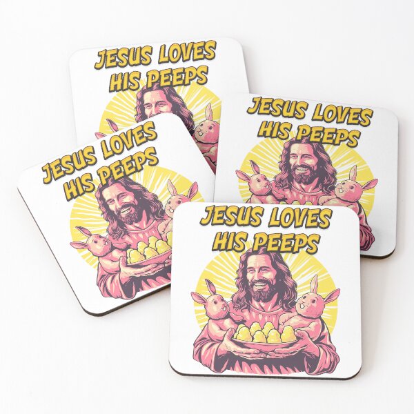Item preview, Jesus Loves His Peeps Easter Pop Art designed and sold by Julia Smorochynska.
