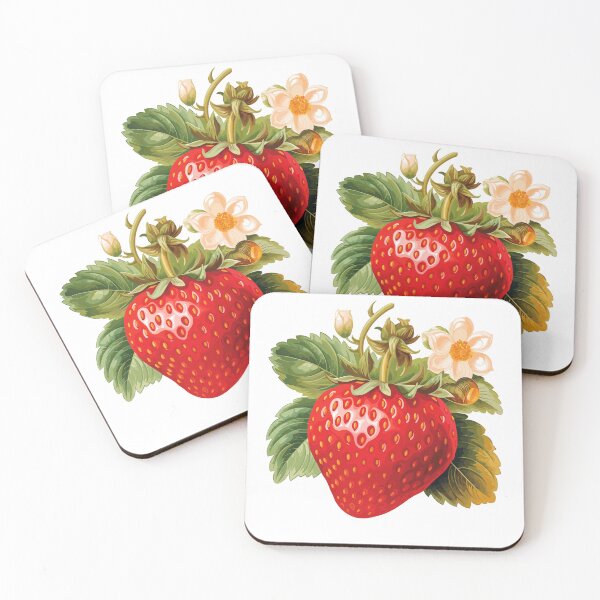 Item preview, Hand Picked Strawberries And Cream Flowers Baroque Style designed and sold by CosyTeal.