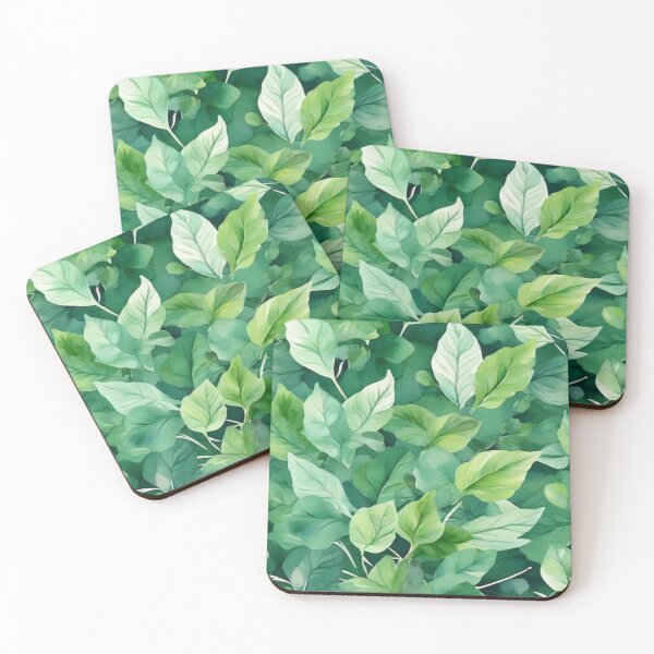 Item preview, Leaf - Green Leaves Forest Pattern ; Nature Pattern designed and sold by PatternInArt.