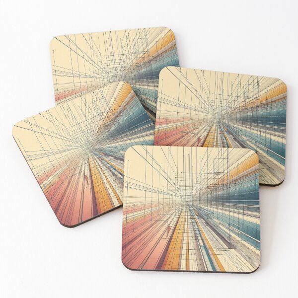Item preview, Geometric Horizon: Colorful Lines and Perspectives designed and sold by Lyavalio.
