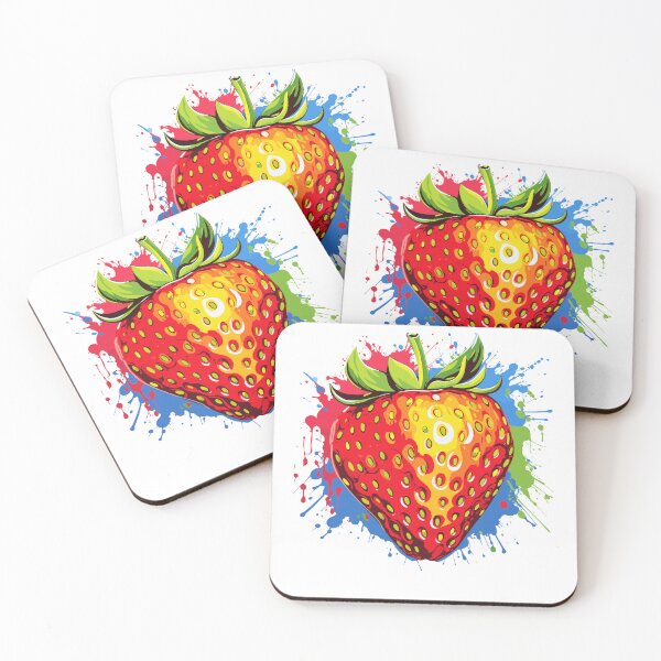 Item preview, Pop Strawberries Vibrant Graffiti Styled designed and sold by CosyTeal.