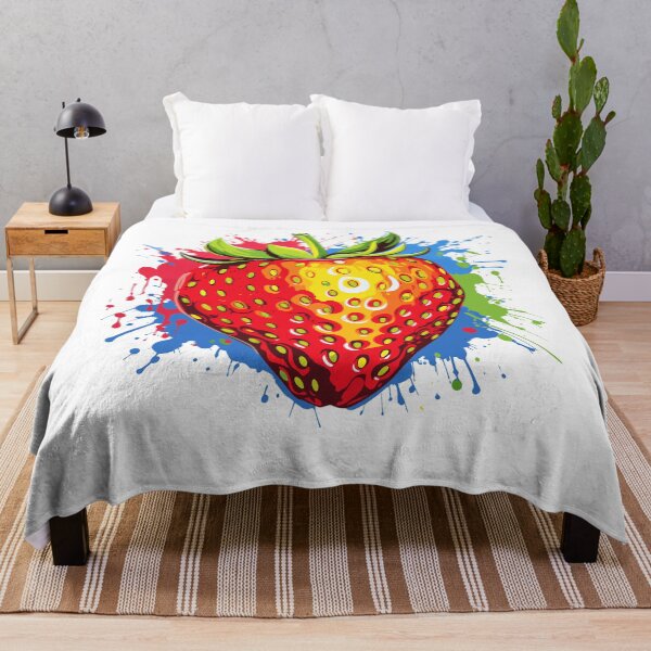 Item preview, Pop Strawberries Vibrant Graffiti Styled designed and sold by CosyTeal.