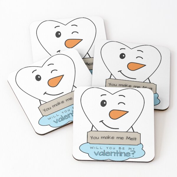 Item preview, Melting Valentine Snowman designed and sold by Canalie.