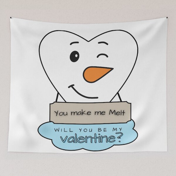 Item preview, Melting Valentine Snowman designed and sold by Canalie.