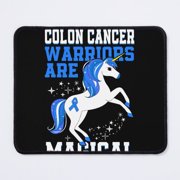 Item preview, Colon Cancer Warriors Are Magical Awareness Unicorn Ribbon designed and sold by MobyStickers.
