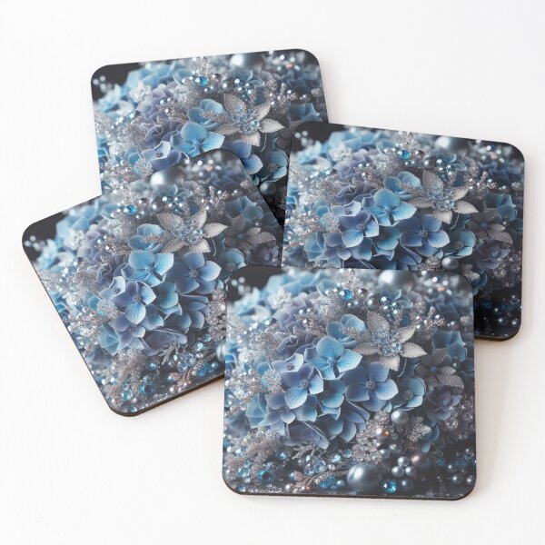 Item preview, Blue Hydrangea Bling Bouquet (3) designed and sold by Gen-Whimsy.