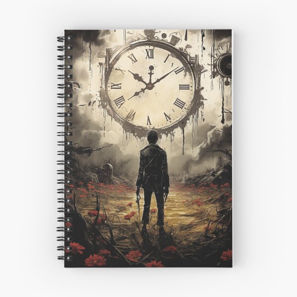 Item preview, Glade of Red Flowers with Wrong Clock designed and sold by GrinGalore.