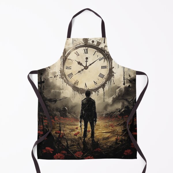 Item preview, Glade of Red Flowers with Wrong Clock designed and sold by GrinGalore.