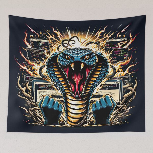 Item preview, Rage Against Runtime: Python's Commanding Code Uprising designed and sold by TuringTacoTales.