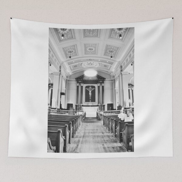 Item preview, Inside Basilica of St. Louis, King of France Black And White designed and sold by LisaWootenPhoto.