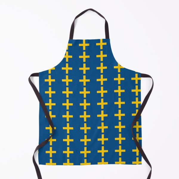 Item preview, Blue Yellow Sweden Cross Plus Swedish Language Nordic European Patriotic Stockholm Pattern designed and sold by PenguinForests.