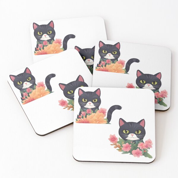 Item preview, Floral Cats designed and sold by Fashon1.