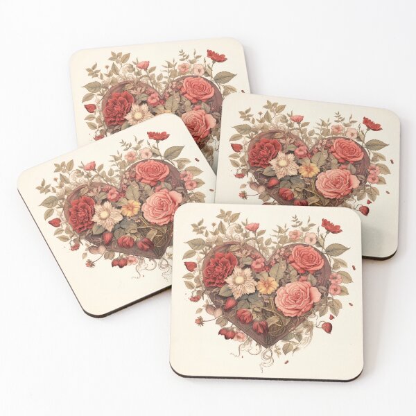 Item preview, Vintage Valentine Botanicals designed and sold by Offset Vinyl Film.