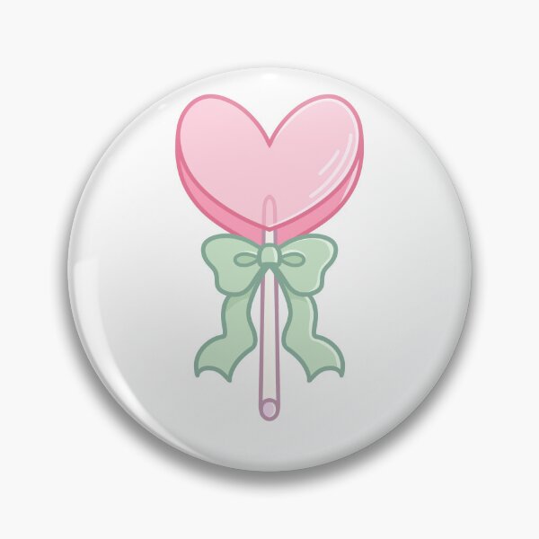 Item preview, Pink Heart Lollipop Green Bow designed and sold by violletine.