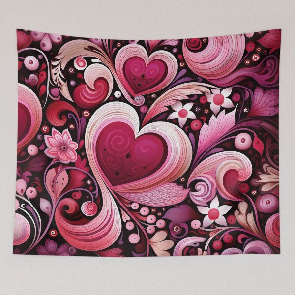 Item preview, valentines day decorative heart print designed and sold by dcrc.