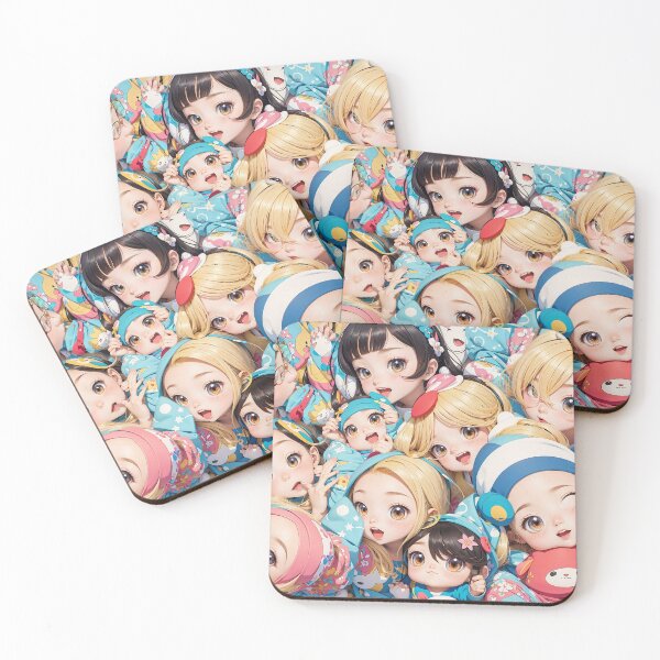 Item preview, Cute Companions: Anime Cute Pet Patterns designed and sold by weissessika.