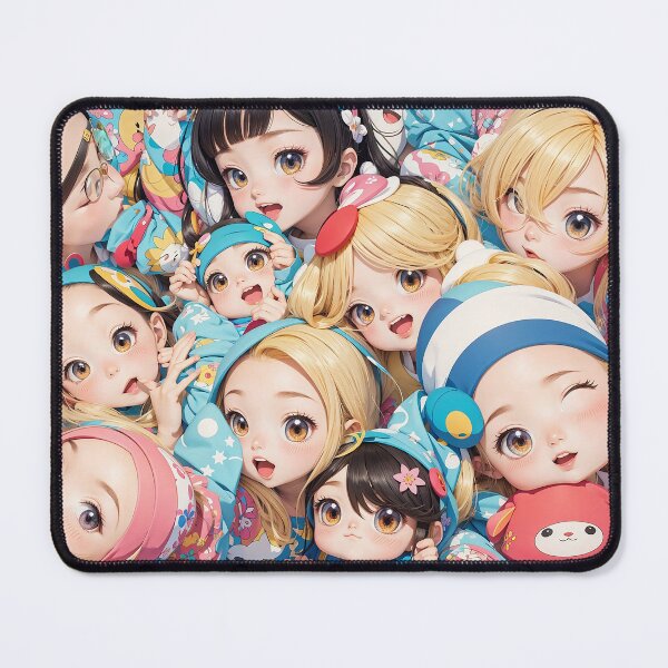 Item preview, Cute Companions: Anime Cute Pet Patterns designed and sold by weissessika.