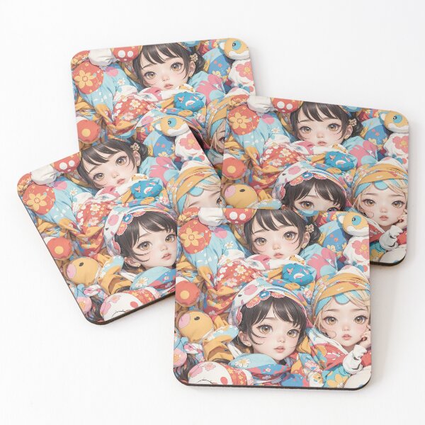 Item preview, Cherry Blossom Whispers: Anime Cute Pattern designed and sold by weissessika.
