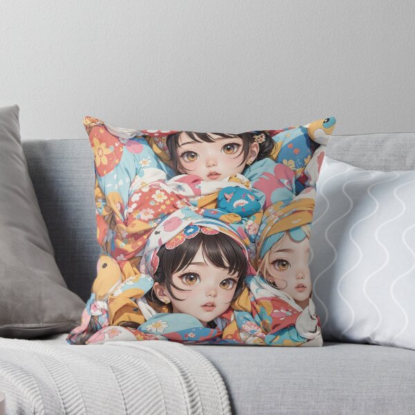 Item preview, Cherry Blossom Whispers: Anime Cute Pattern designed and sold by weissessika.