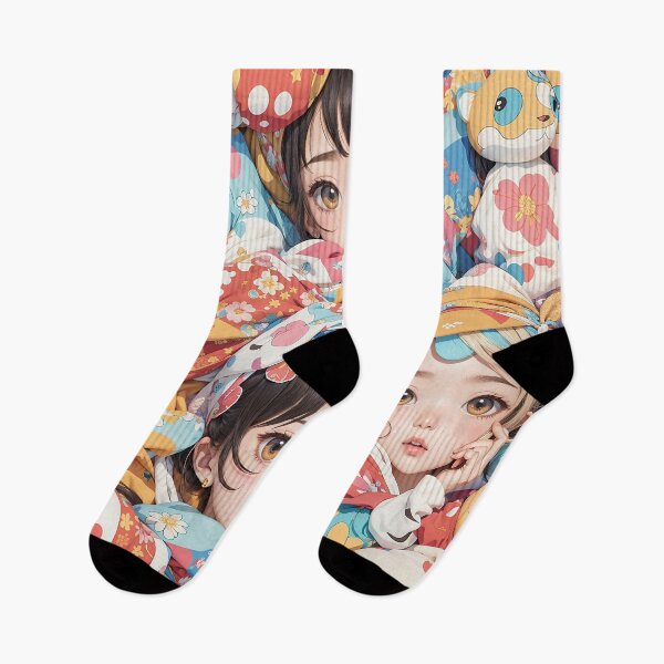 Item preview, Cherry Blossom Whispers: Anime Cute Pattern designed and sold by weissessika.