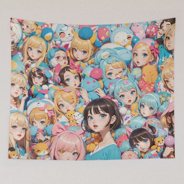 Item preview, Neko Nook: Anime Cute Cat Patterns designed and sold by weissessika.