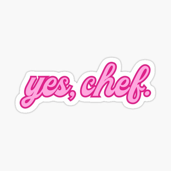 Item preview, Yes, Chef - Pink designed and sold by OscarAndOphelia.