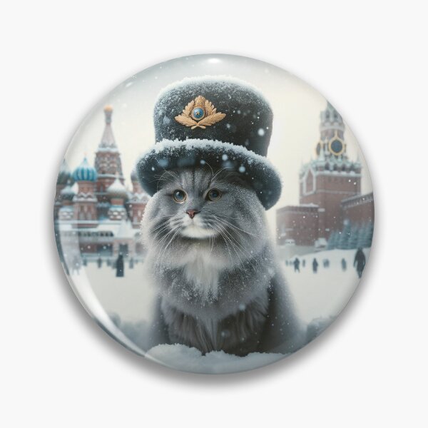 Item preview, Regal Russian Cat in Snowy Moscow Splendor designed and sold by catontheroof.