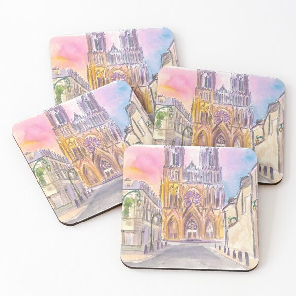 Item preview, Reims Cathedral in Warm Sunlight designed and sold by artshop77.
