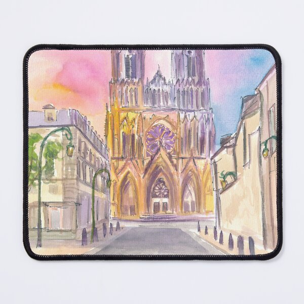 Item preview, Reims Cathedral in Warm Sunlight designed and sold by artshop77.