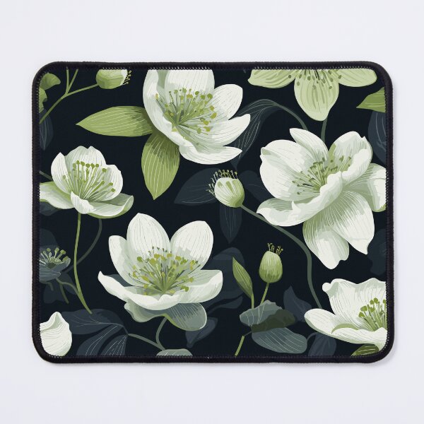 Item preview, White Blooms in Winter designed and sold by Ellimade.