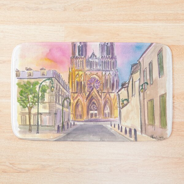 Item preview, Reims Cathedral in Warm Sunlight designed and sold by artshop77.
