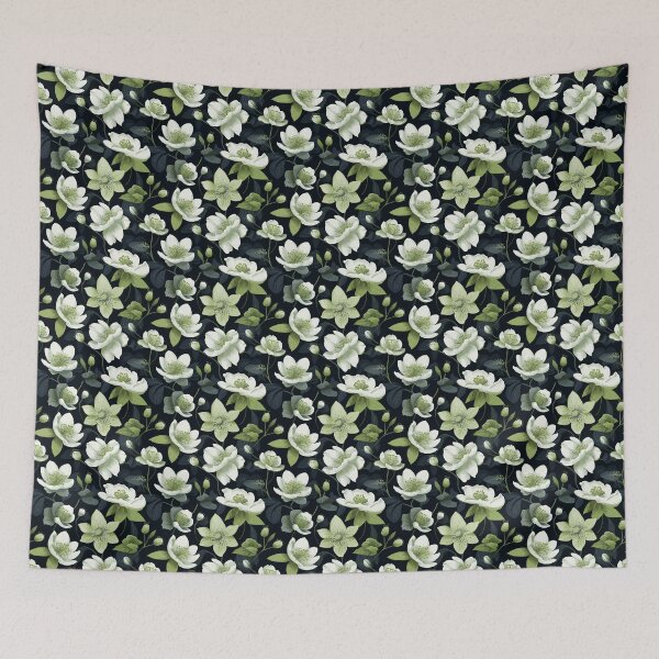 Item preview, White Blooms in Winter designed and sold by Ellimade.