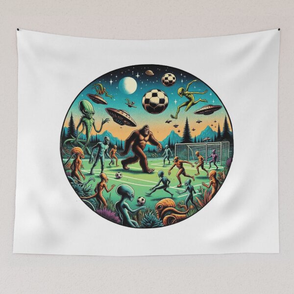 Item preview, Intergalactic Soccer | Bigfoot And Aliens | Ufo | Believe designed and sold by ShopCoolStop.
