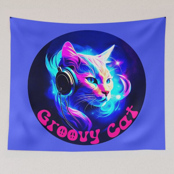 Item preview, Groovy Cat 3 designed and sold by DigitalandPhoto.