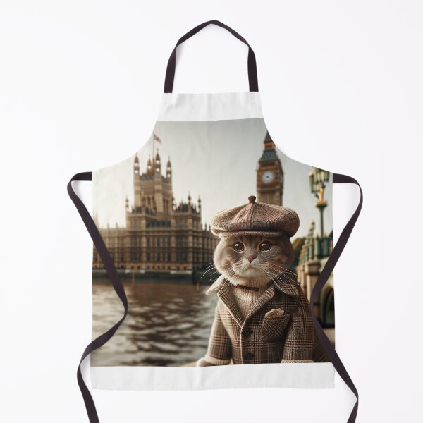 Item preview, Dapper Cat's Stylish Day Out at Big Ben designed and sold by catontheroof.