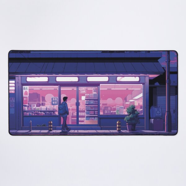 Item preview, Japanese supermarket at night designed and sold by Mauswohn.